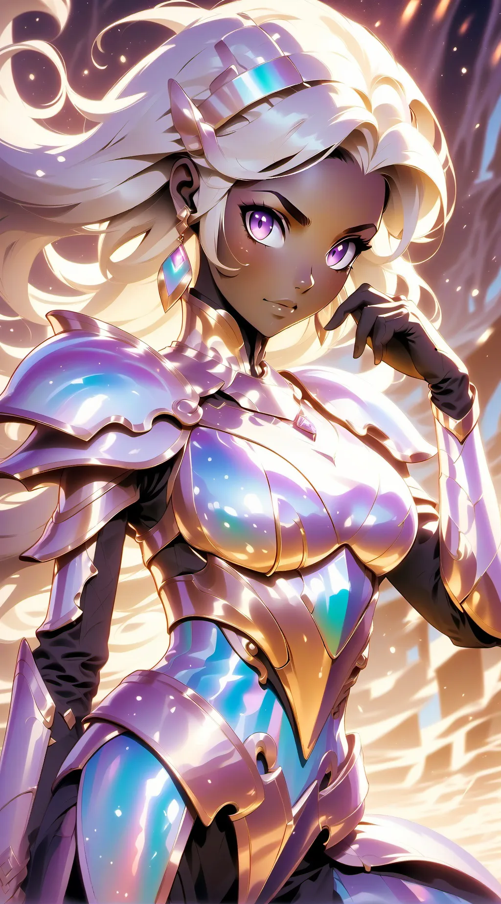 ai character: celestial eclipse background