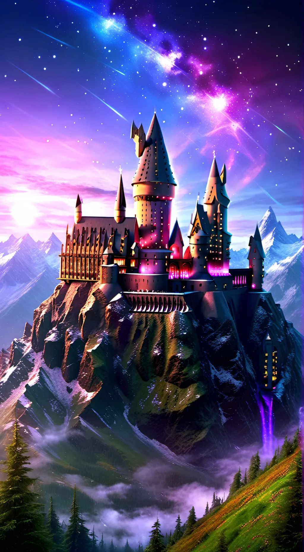 ai character: Hogwarts  background