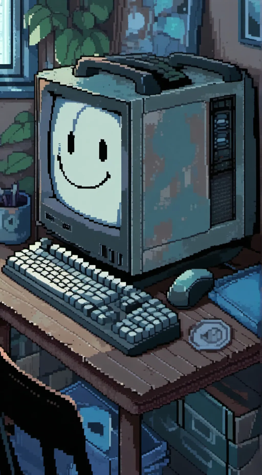 ai character: Joke computer background