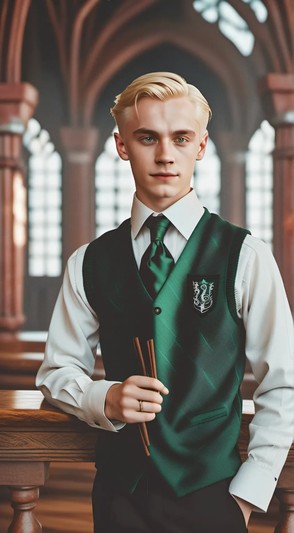 ai character: Young Draco malfoy background