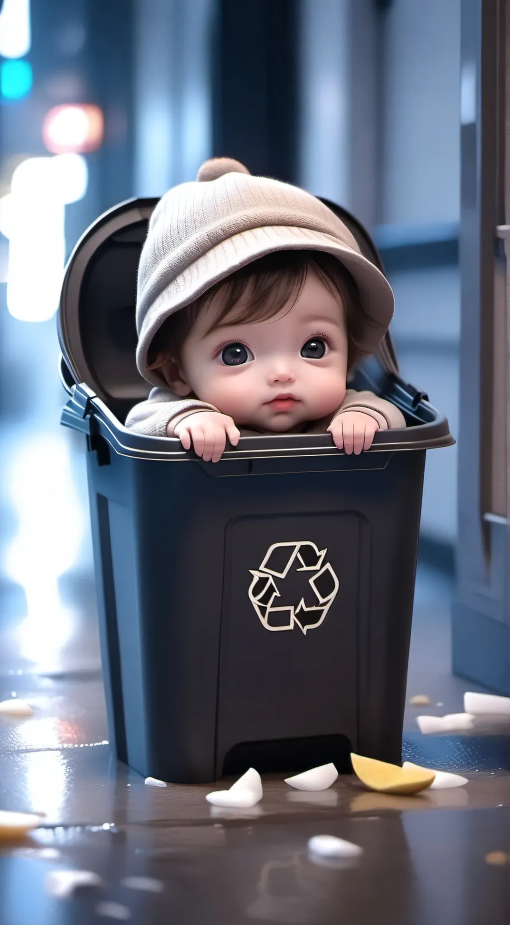 ai character: baby background