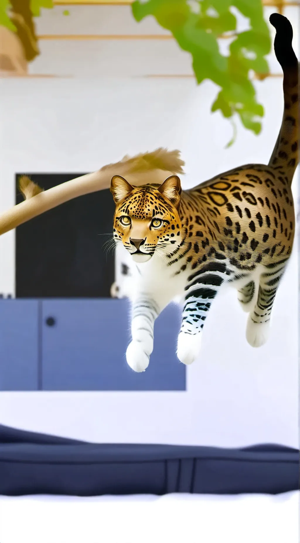 ai character: Leopard Leap Spirit background