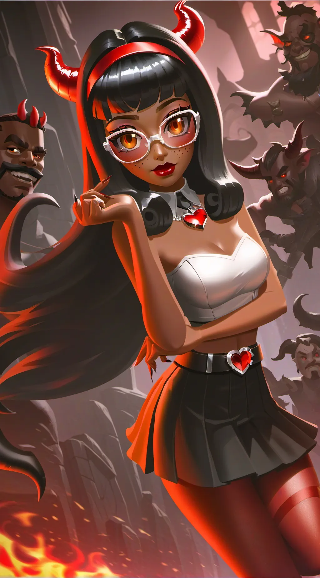 ai character: meaghan suryia 666 background
