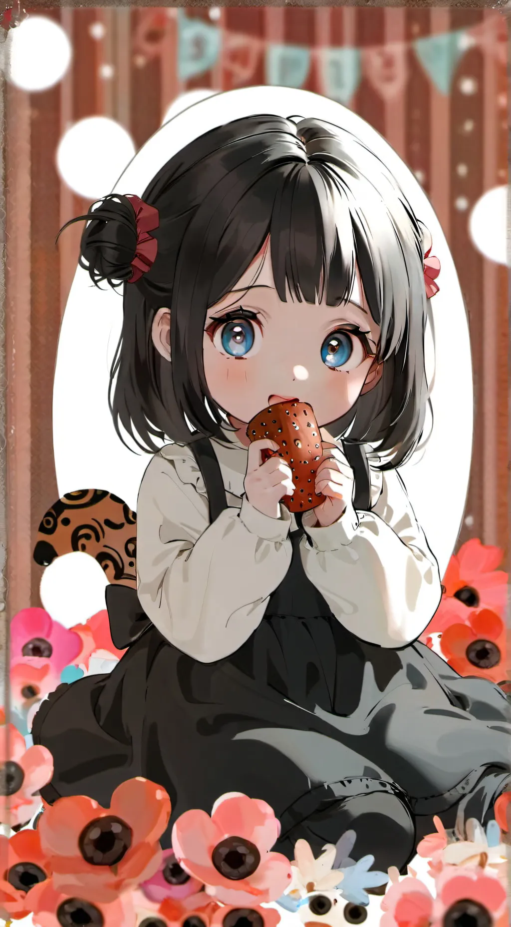 ai character: Mina poor baby background