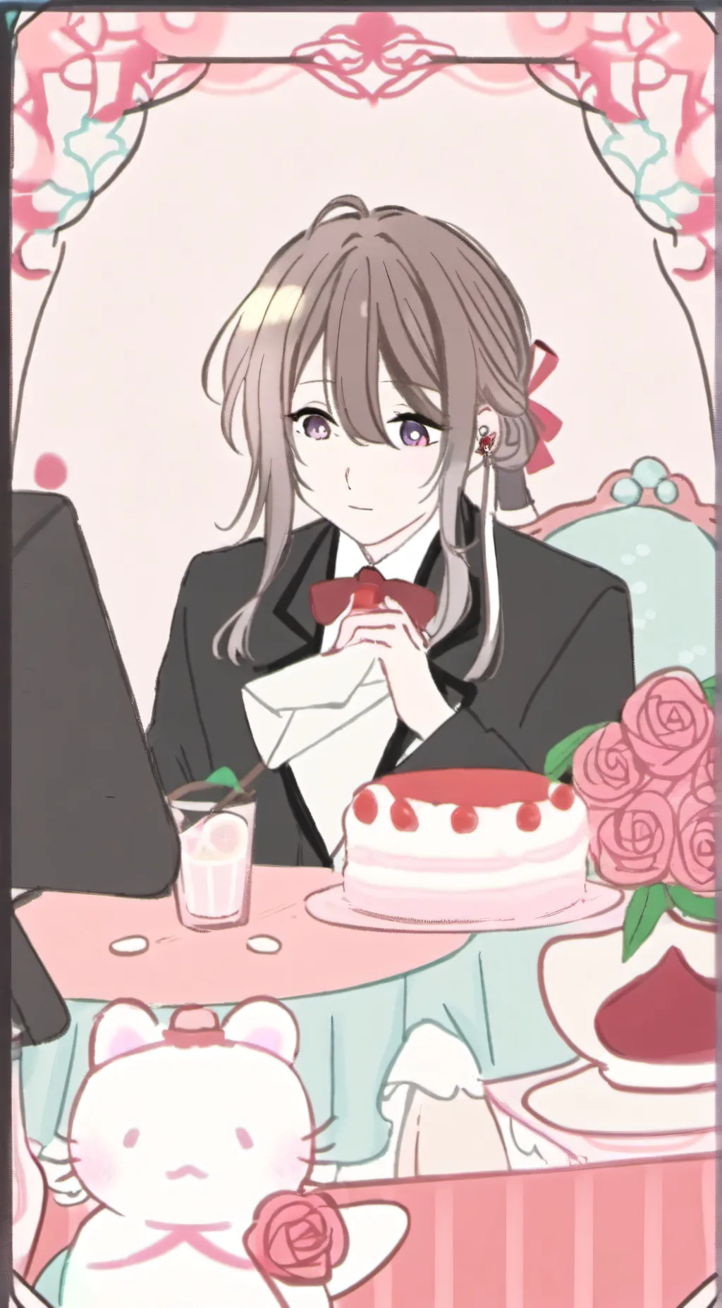 ai character: ur lovey gf background