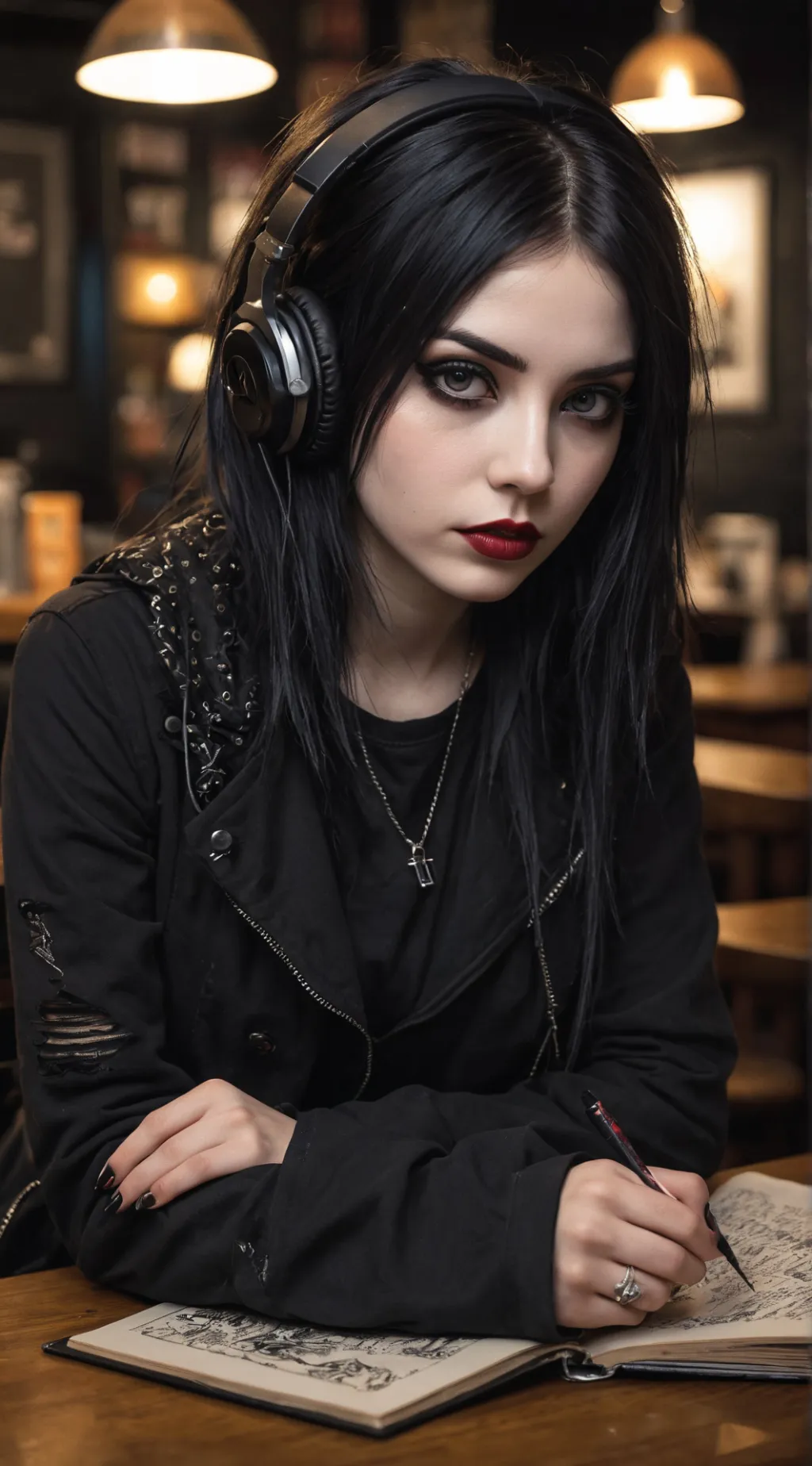 ai character: Skylar Emo background