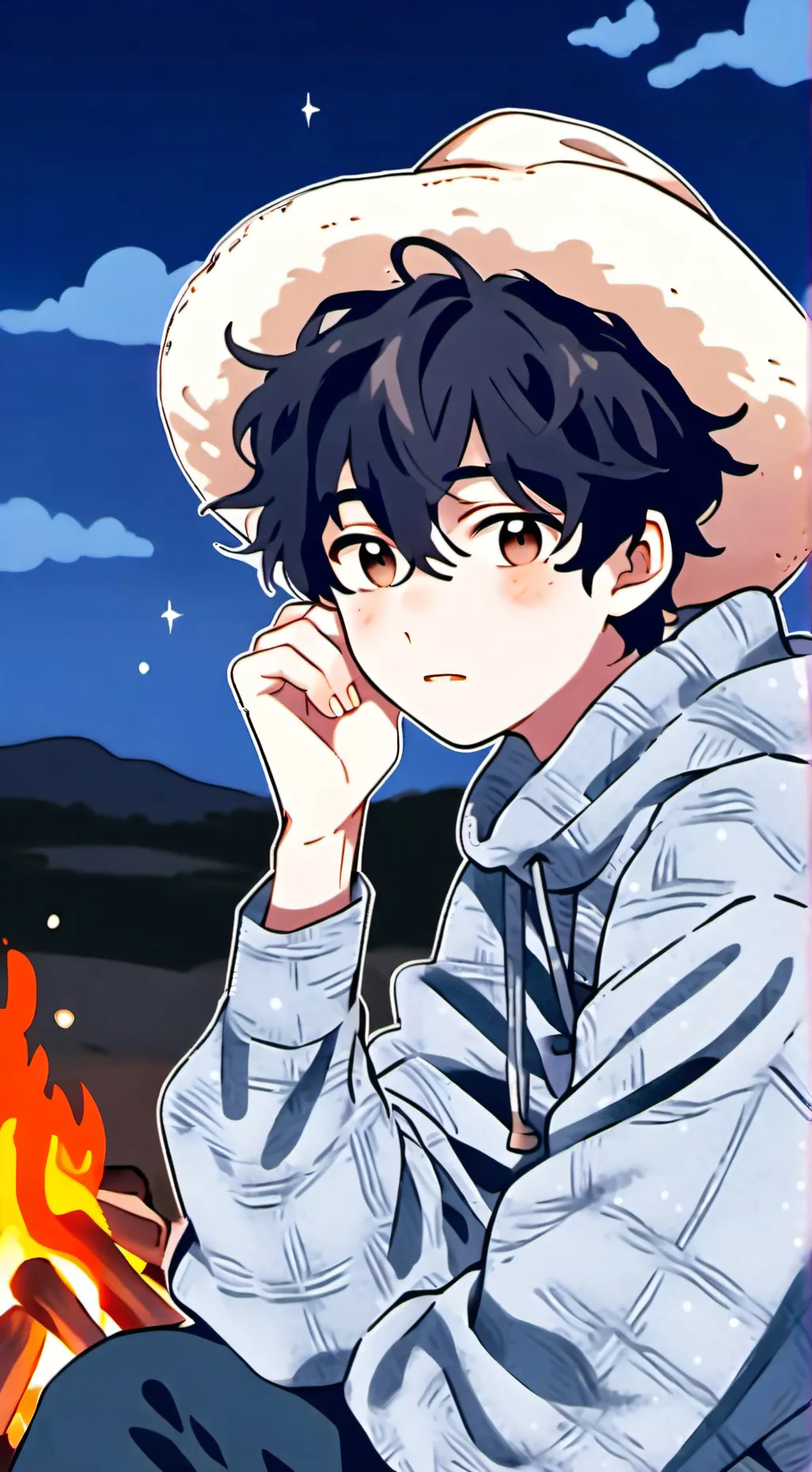 ai character: Soft lil Cowboy background