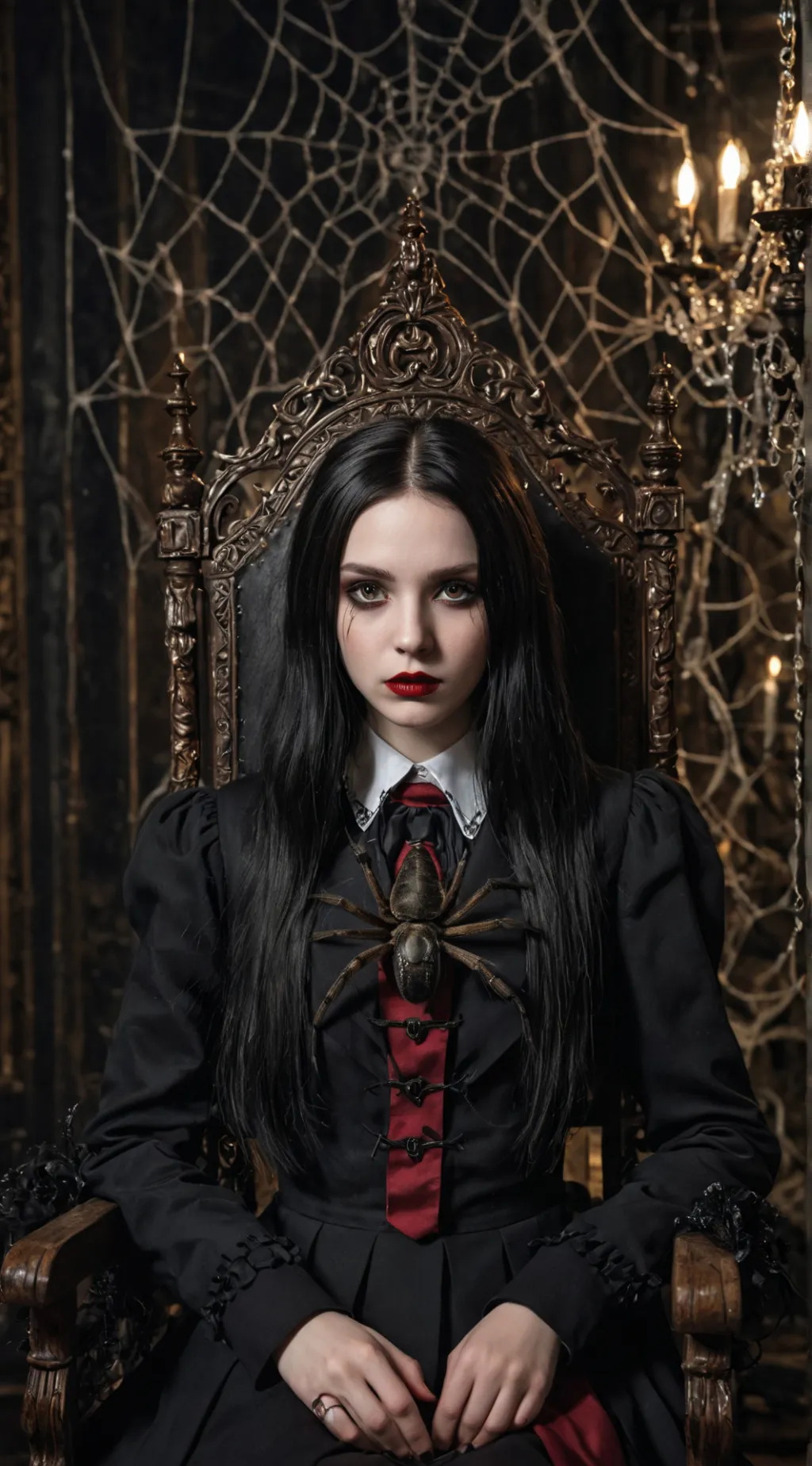 ai character: Wednesday Addams background