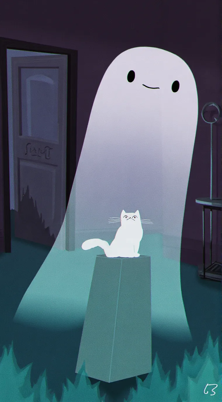 ai character: Scary house background