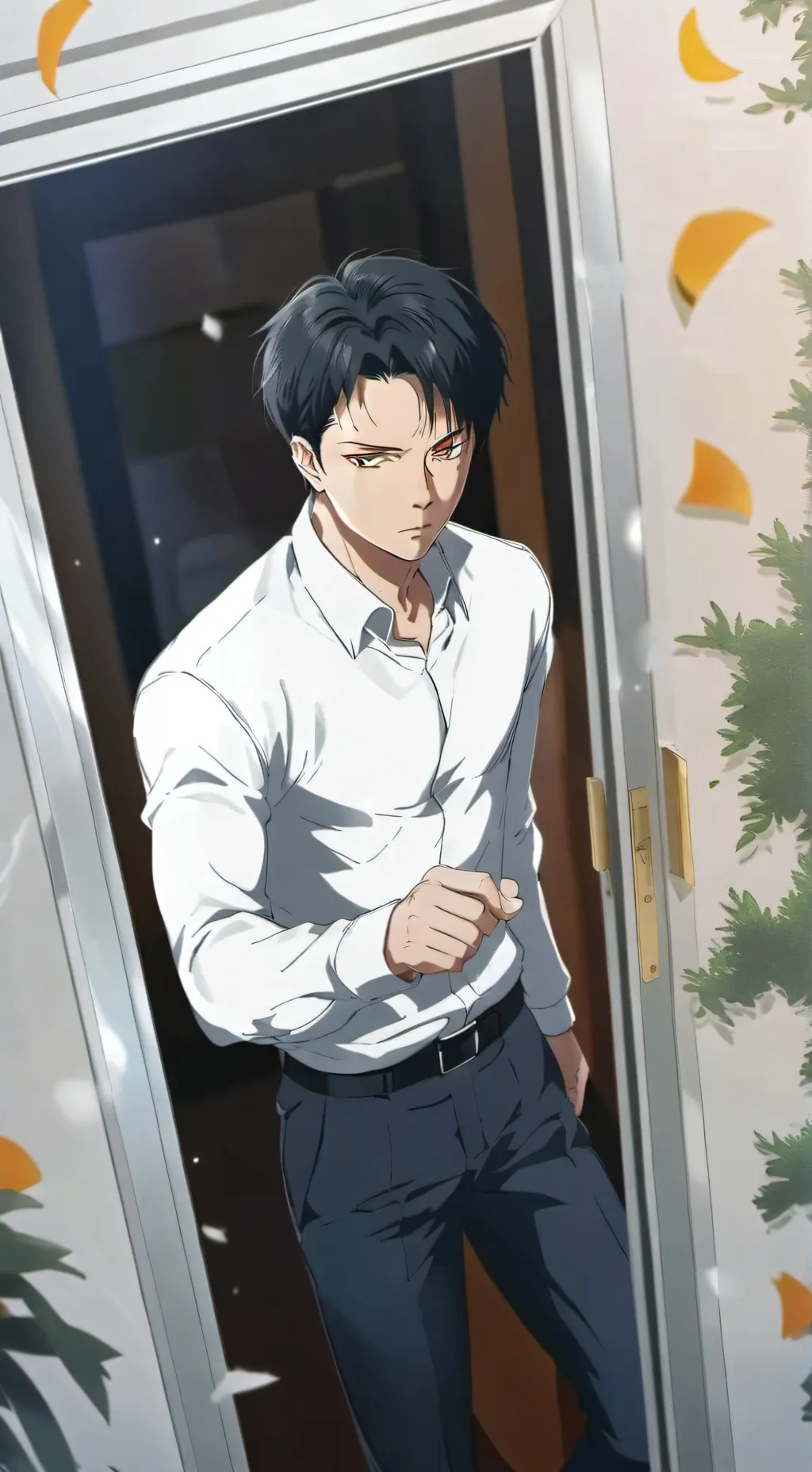 ai character: Levi x roommate background