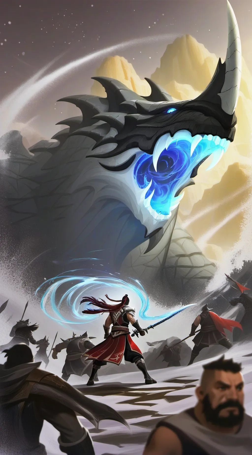 ai character: twisted bready background