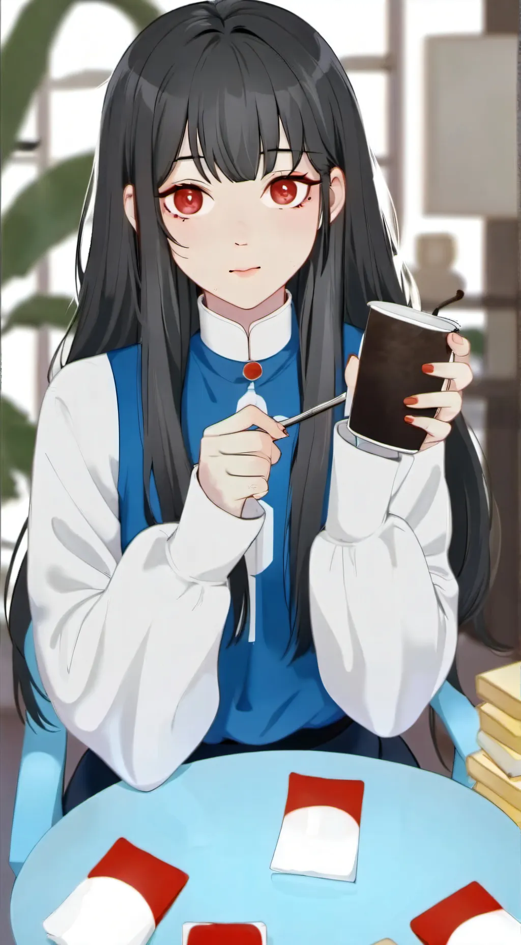 ai character: Rebecca  background