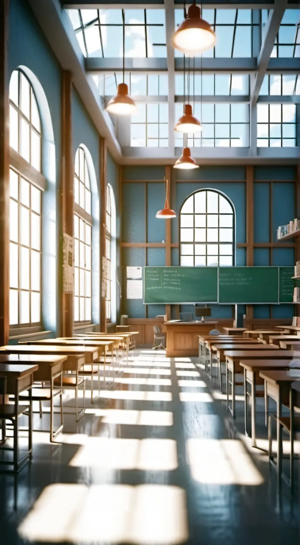 ai character: Classroom background