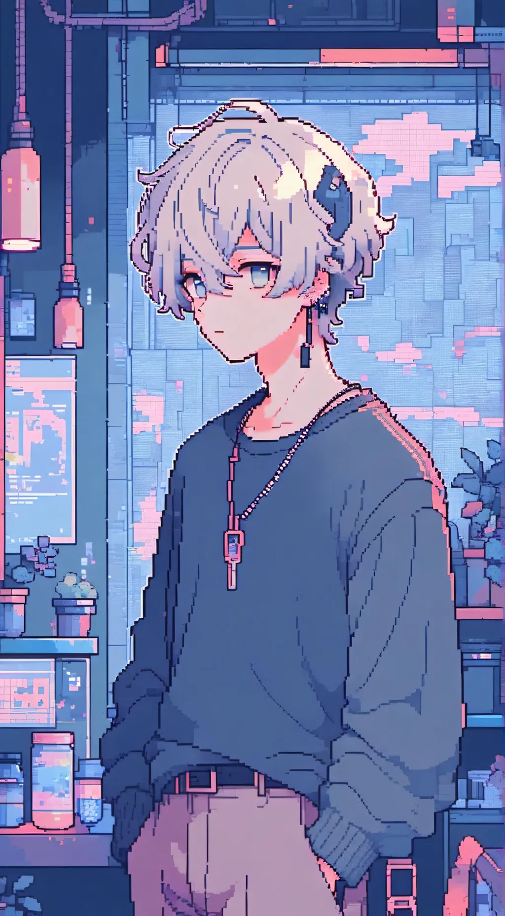 ai character: 🔮pixie 🌕 background