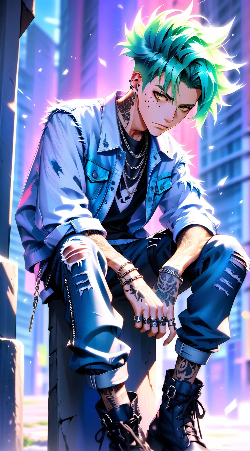 ai character: Second Chances background