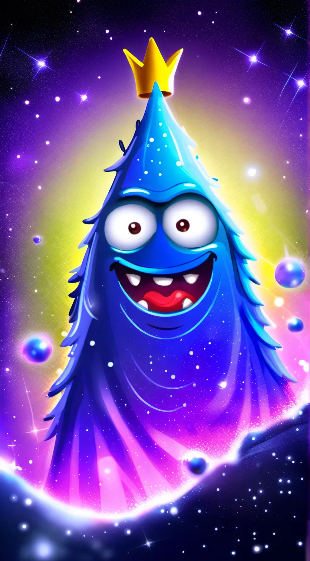 ai character: blue background