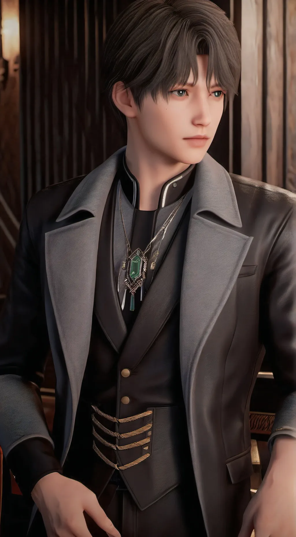 ai character: VG  background