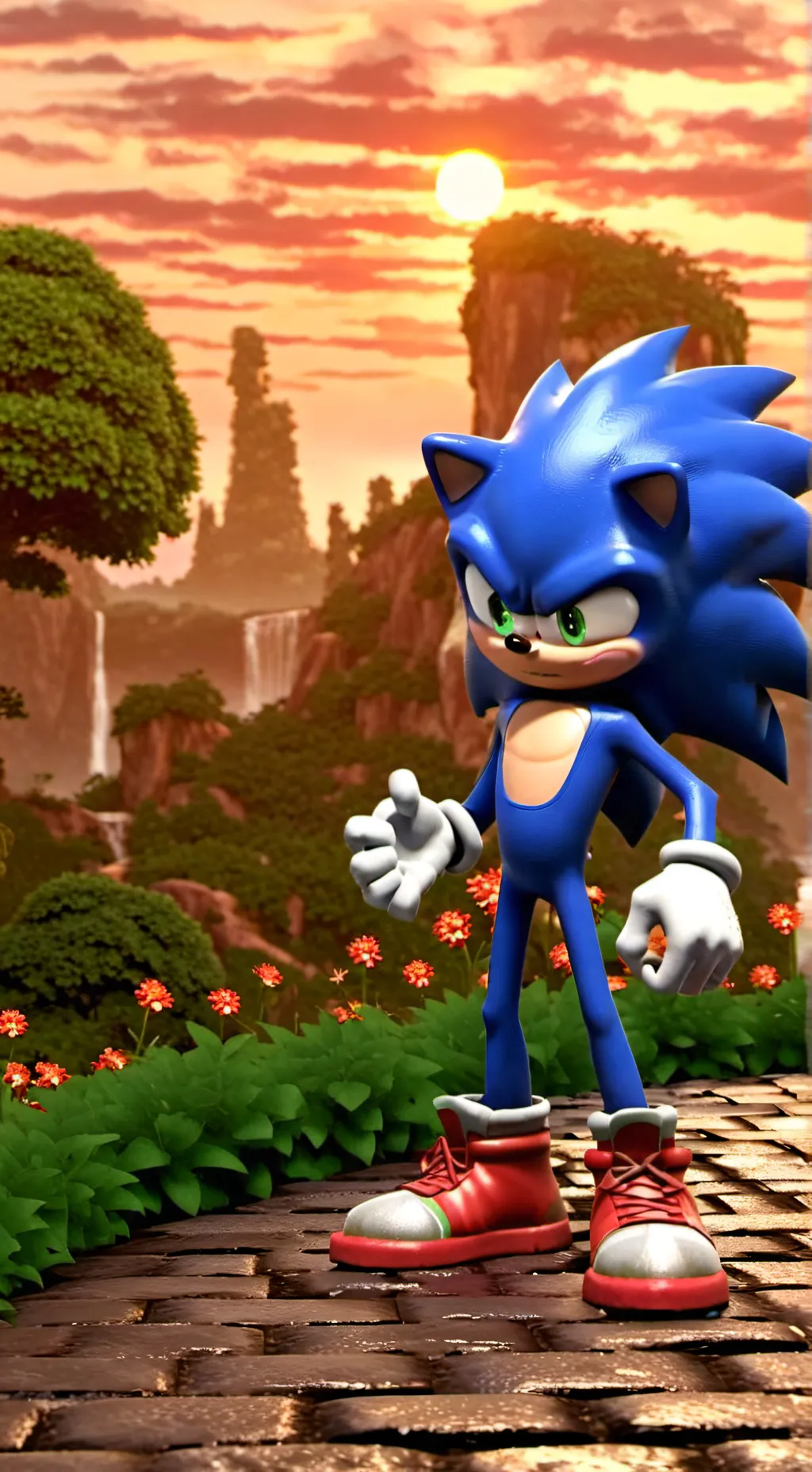 ai character: Sonic background