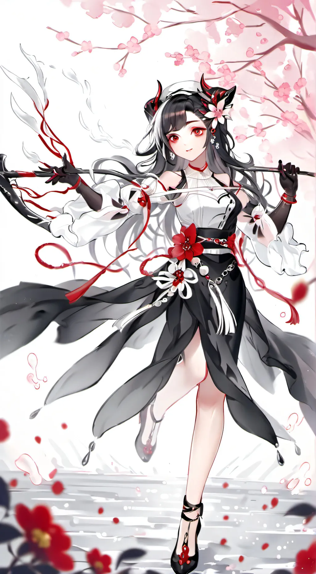 ai character: Akane  background