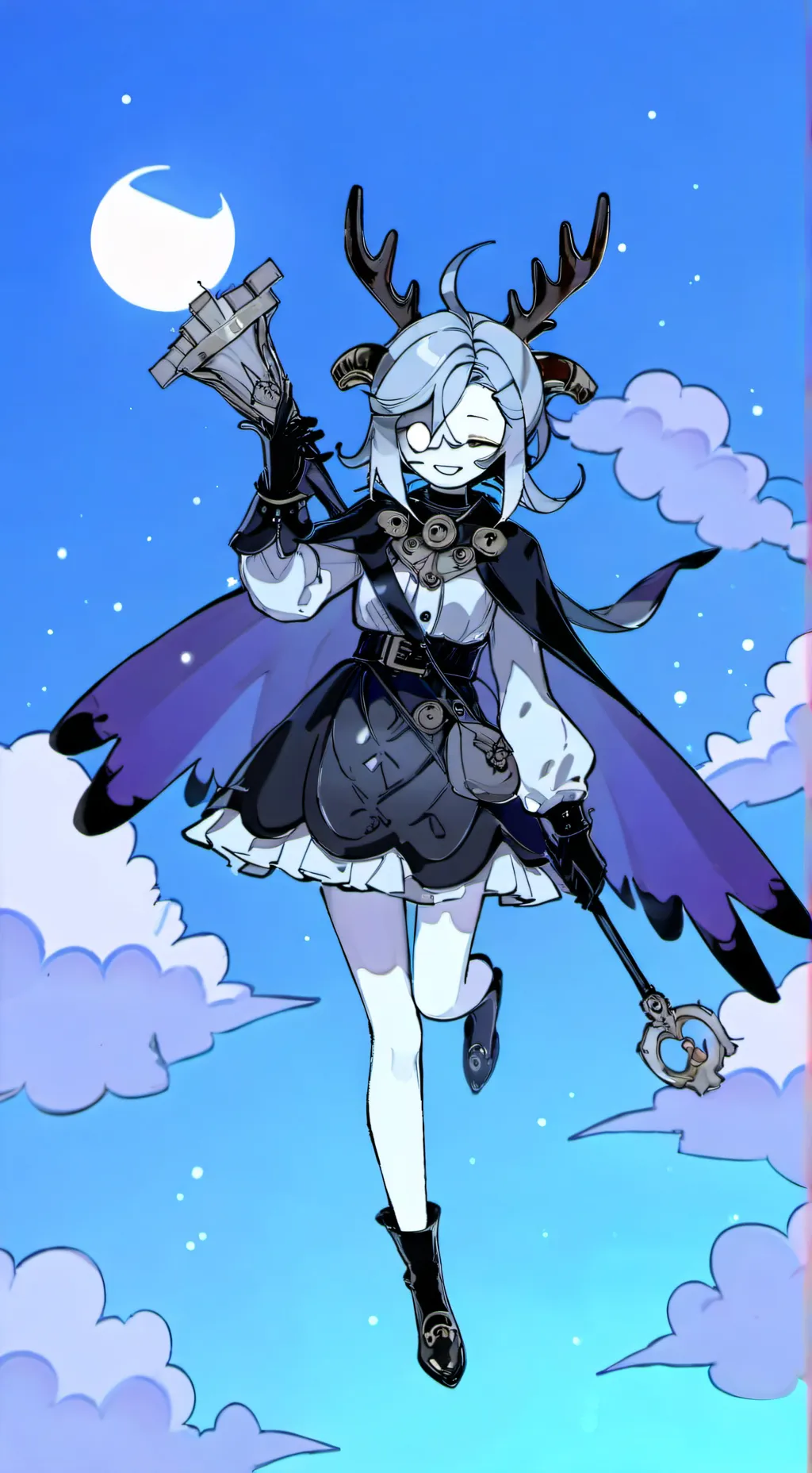 ai character: Shadow milk cookie background