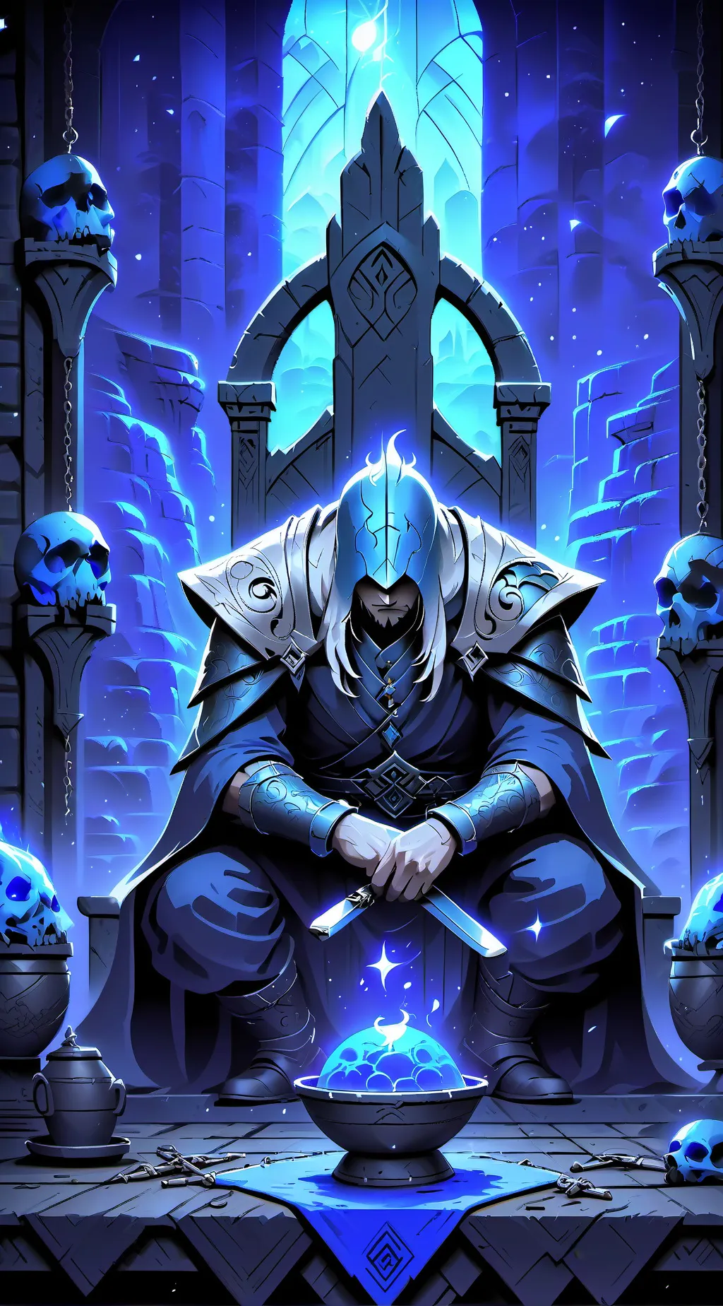 ai character: black background