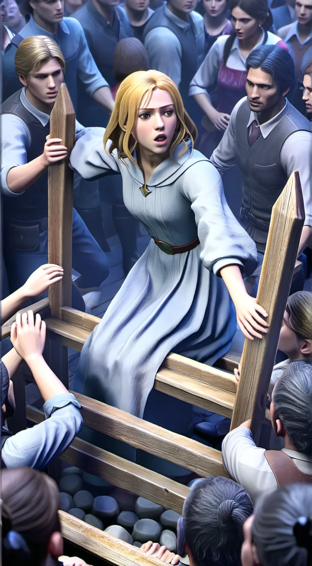 ai character: girl... background