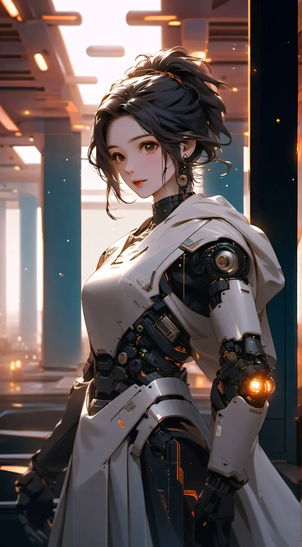 ai character: Luna background