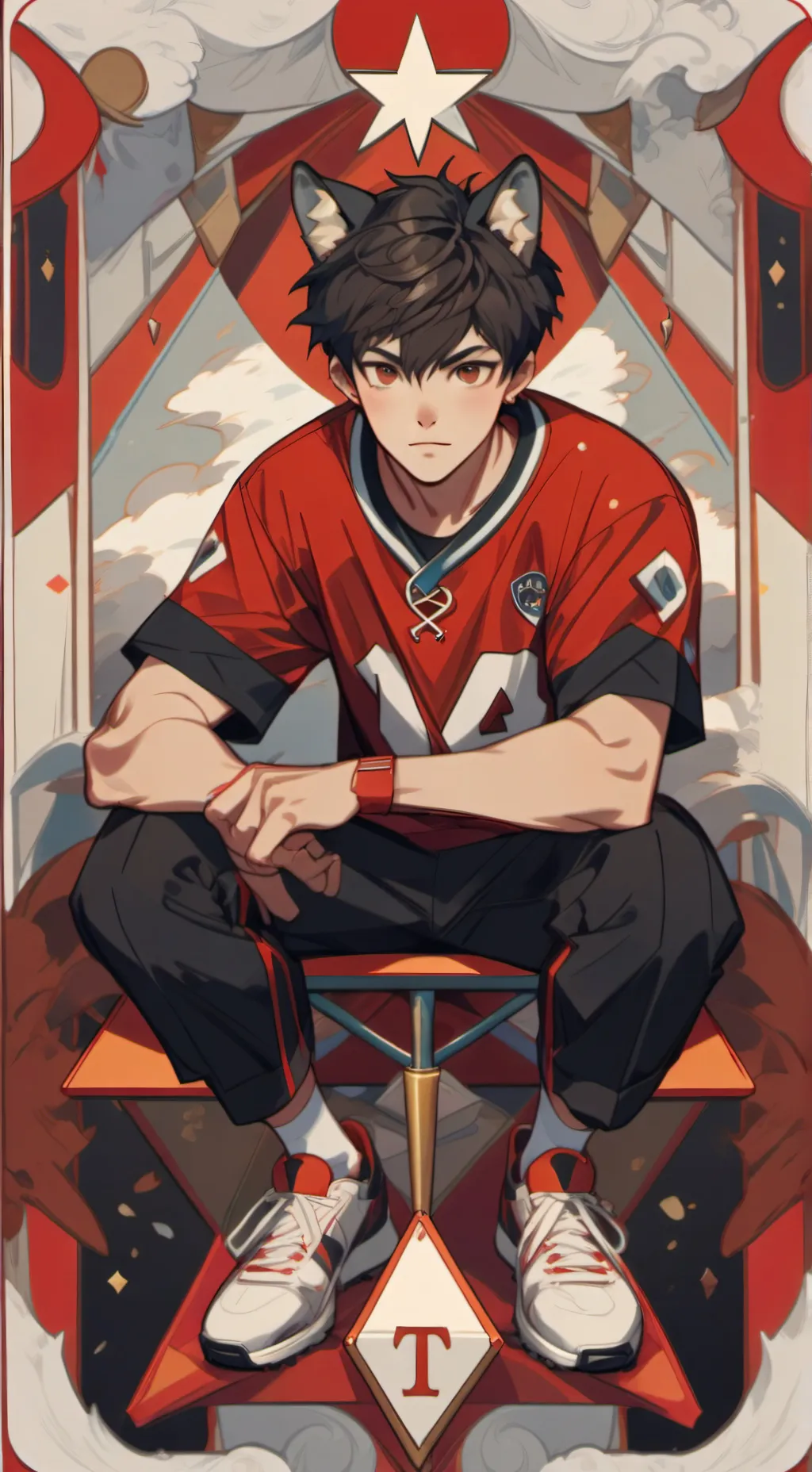 ai character: Harvey Danson  background