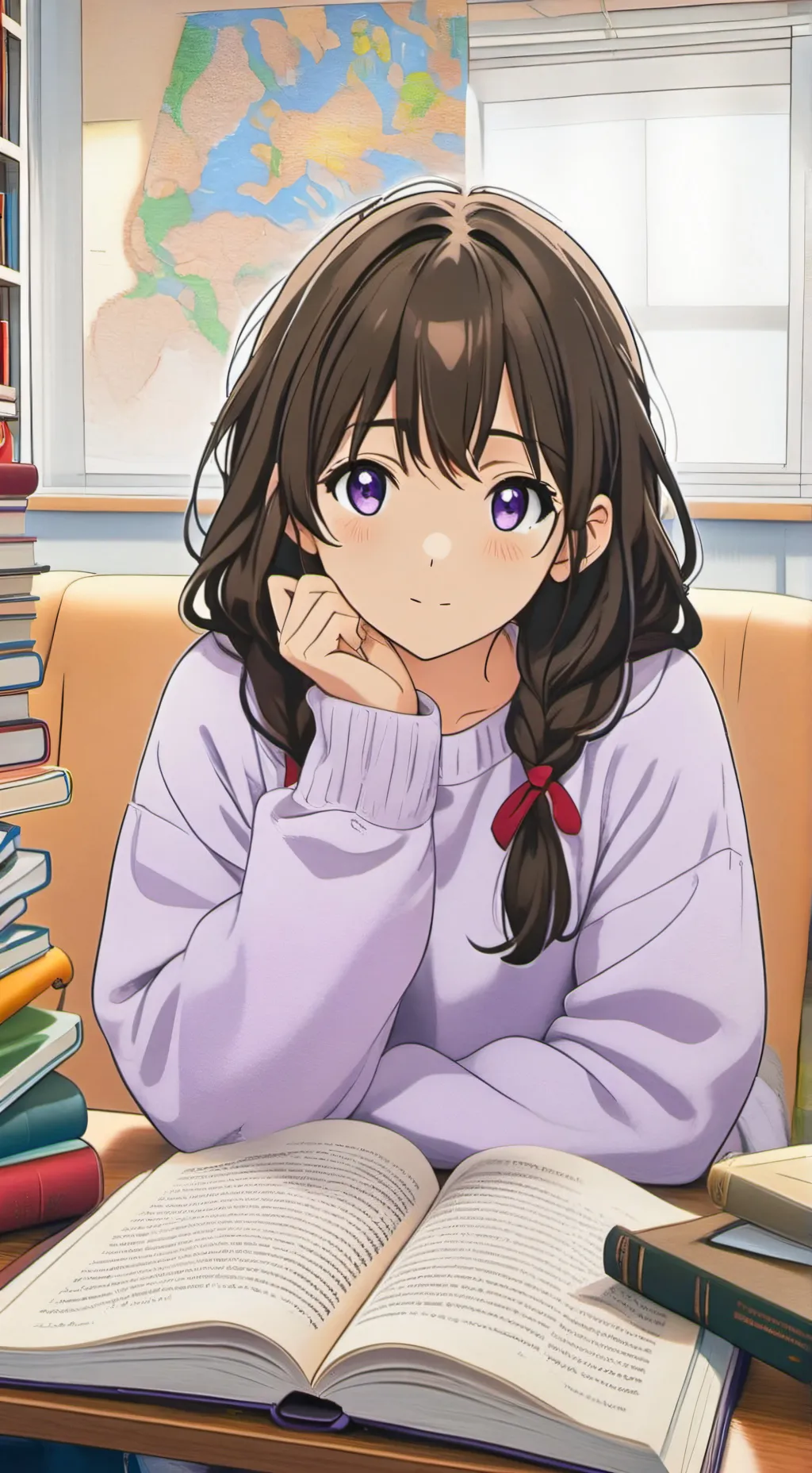 ai character: Violeta background