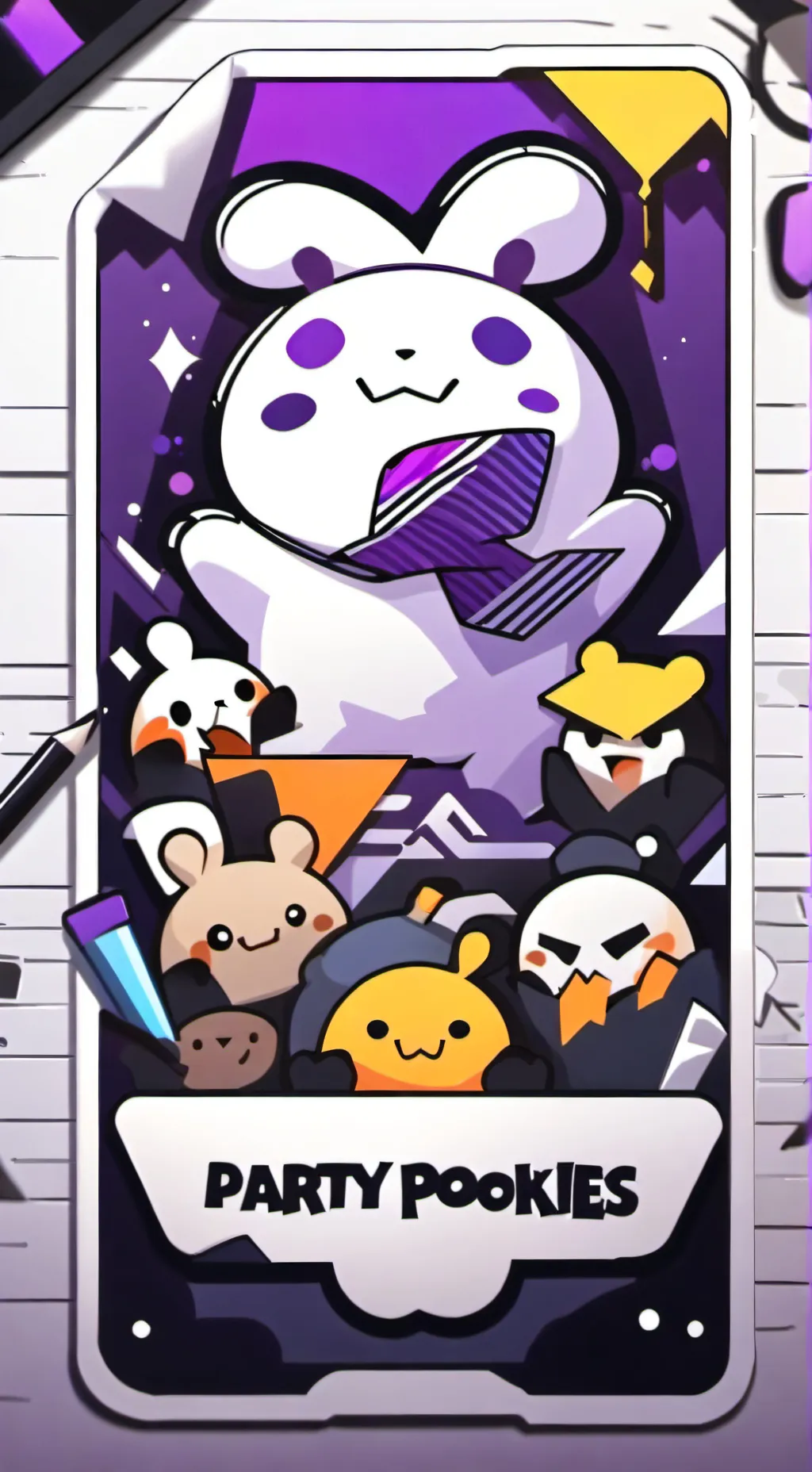 ai character: Party pookies!!! 😄 background