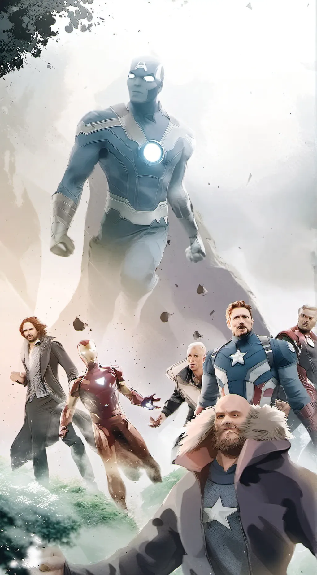 ai character: avengers cast background