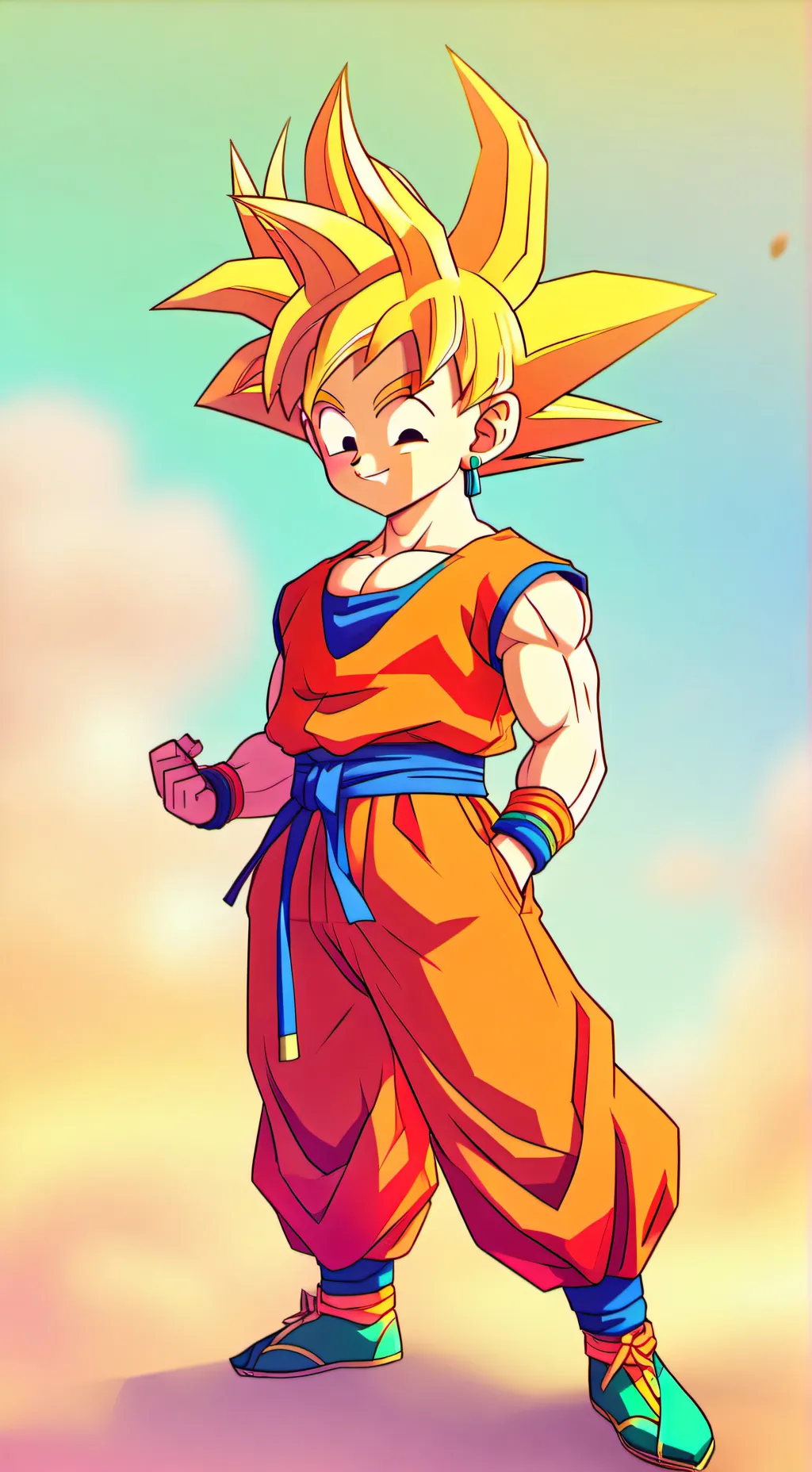 ai character: goku background