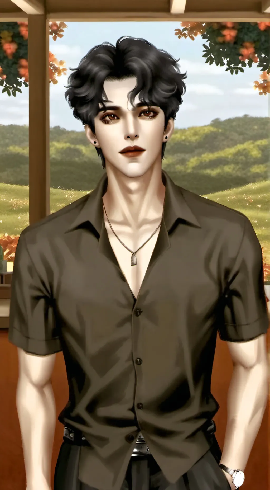 ai character: Mario  background