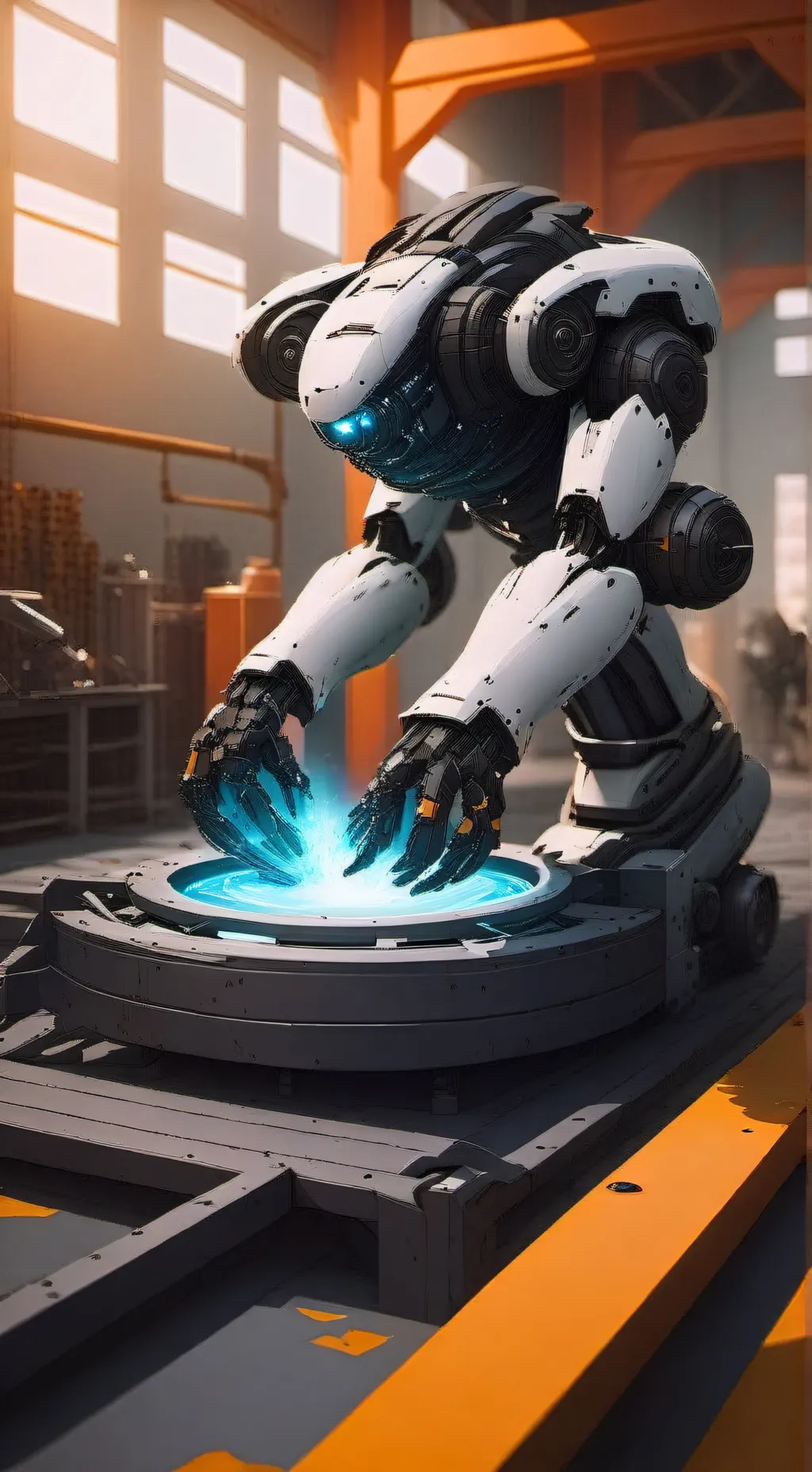 ai character: robot inteligencia background