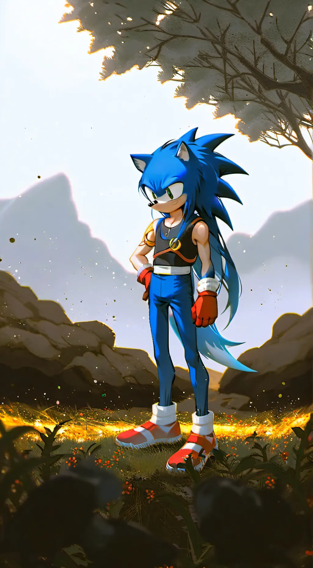 ai character: Sonic background