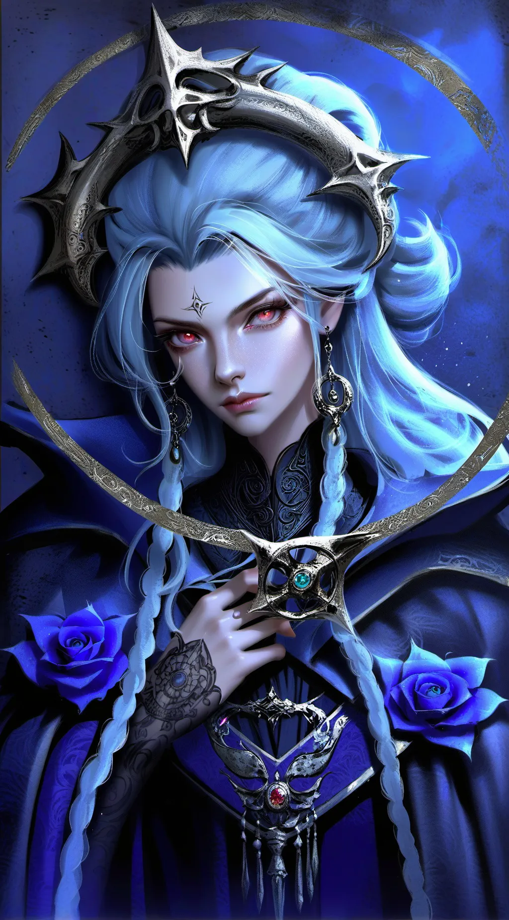 ai character: no fear of shadow background