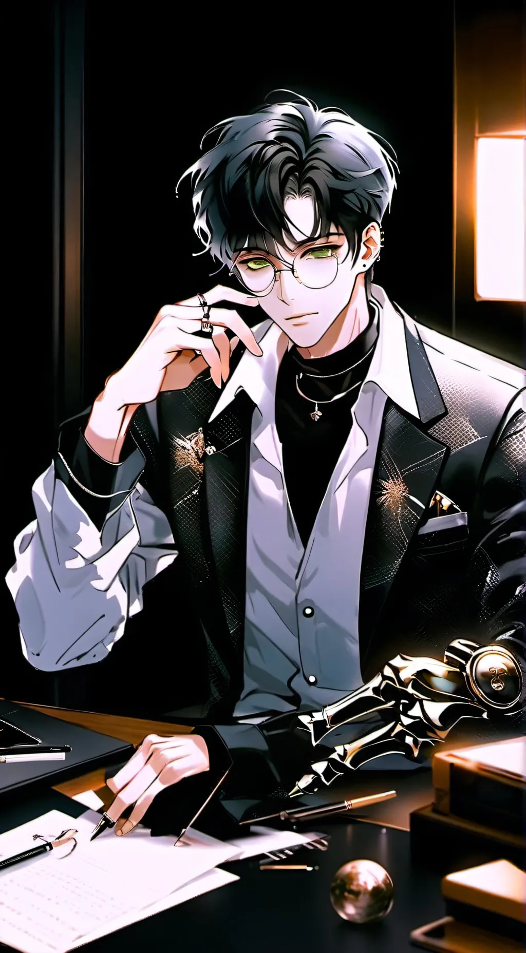 ai character: MR, Alexander  background