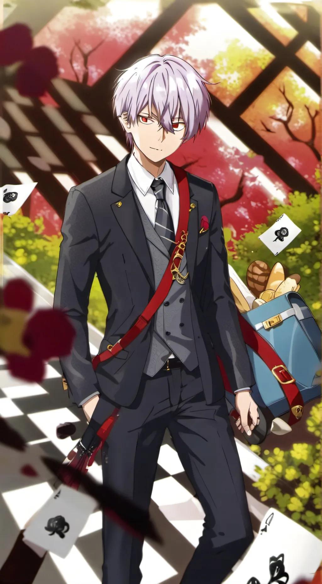 ai character: mall todoroki  background