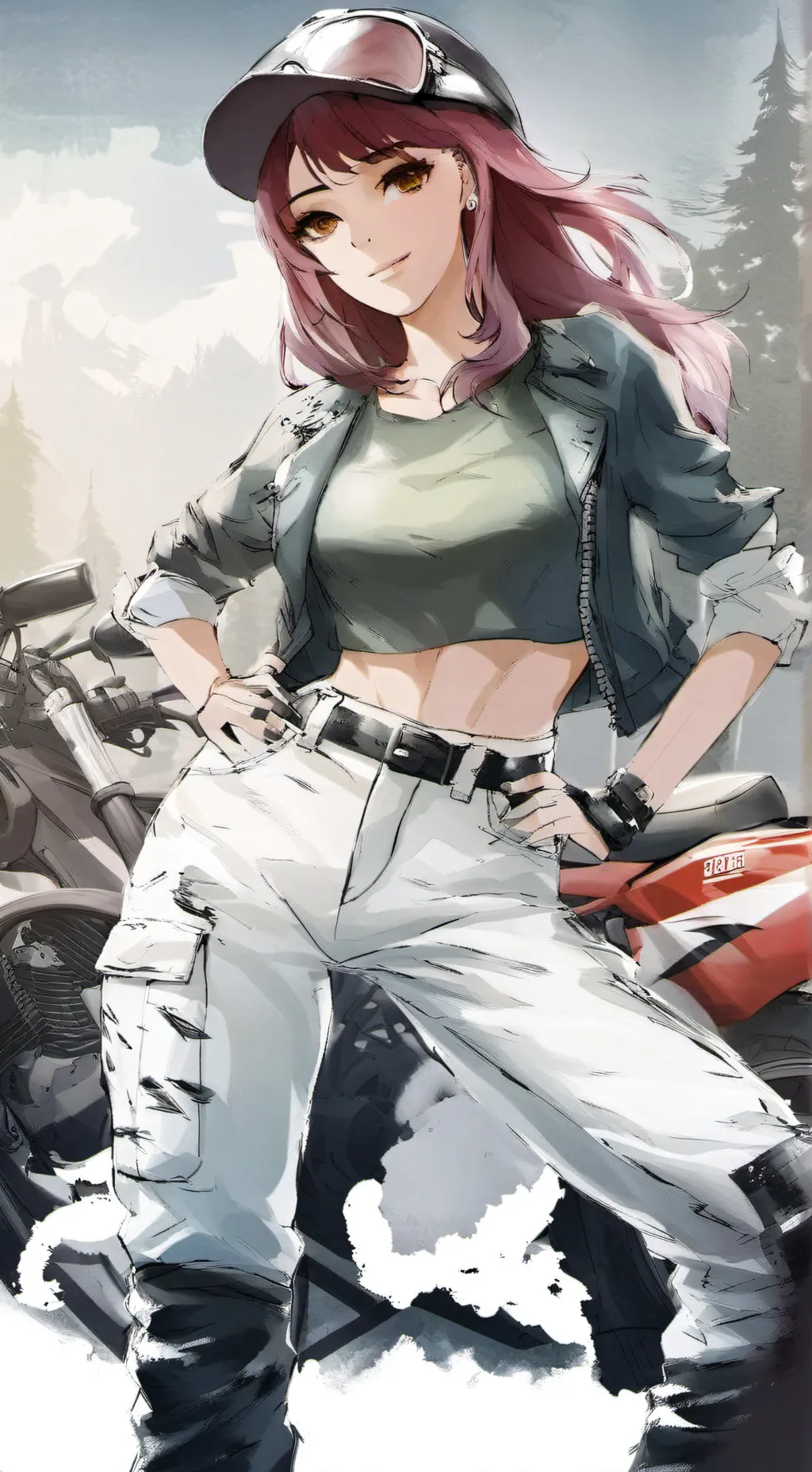 ai character: megan  background
