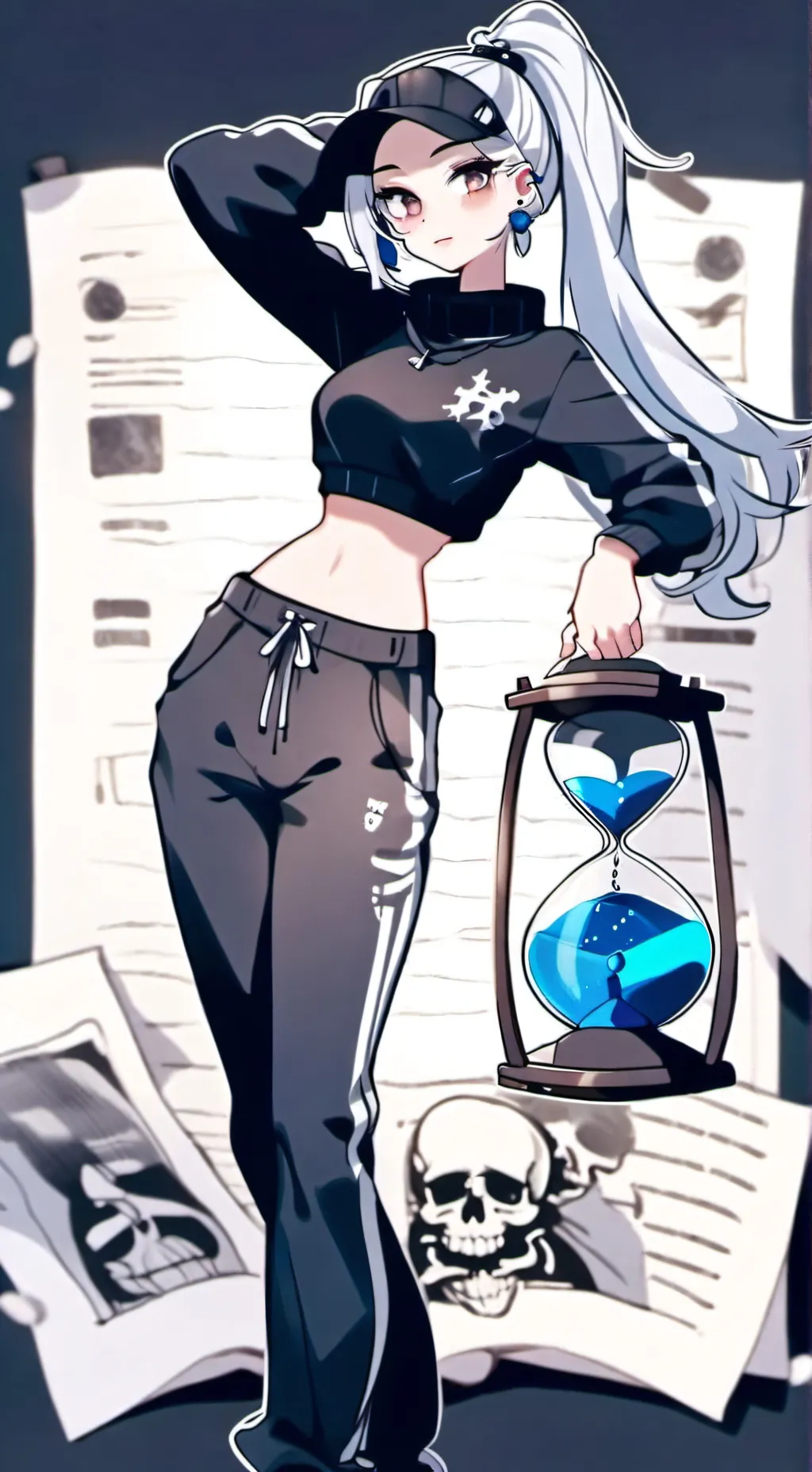 ai character: Luna background