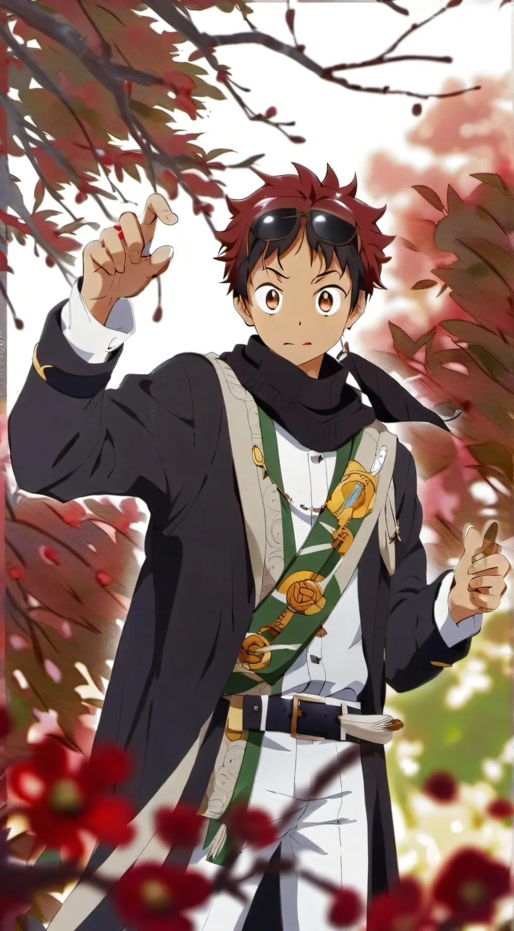 ai character: broken bond background