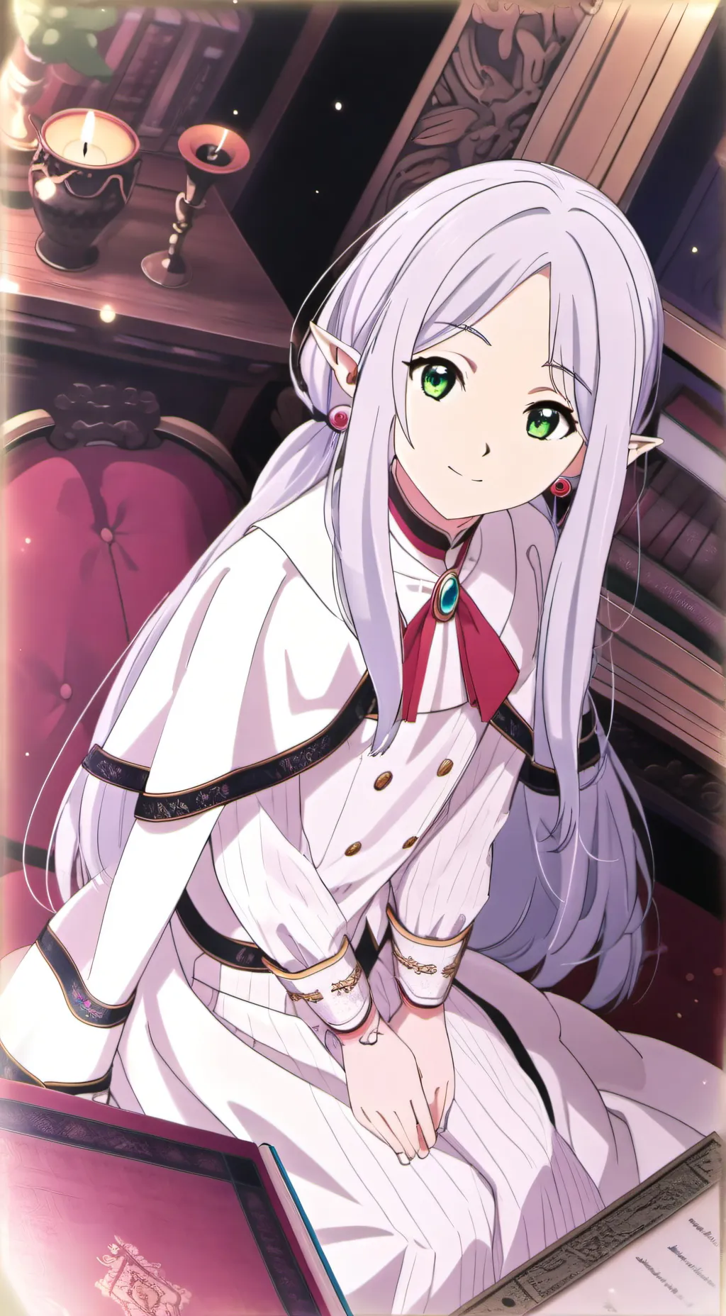 ai character: Frieren background