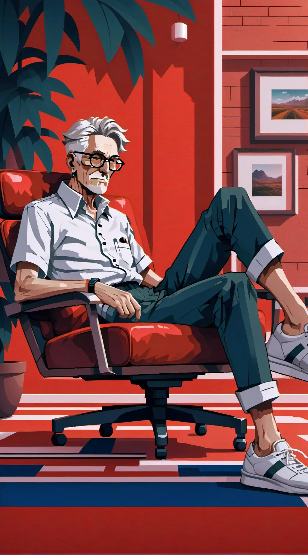 ai character: Wallace background