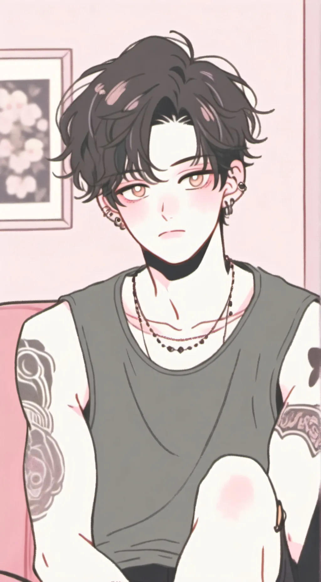 ai character: 🥵🖤()-Vincent-()🖤🥵 background