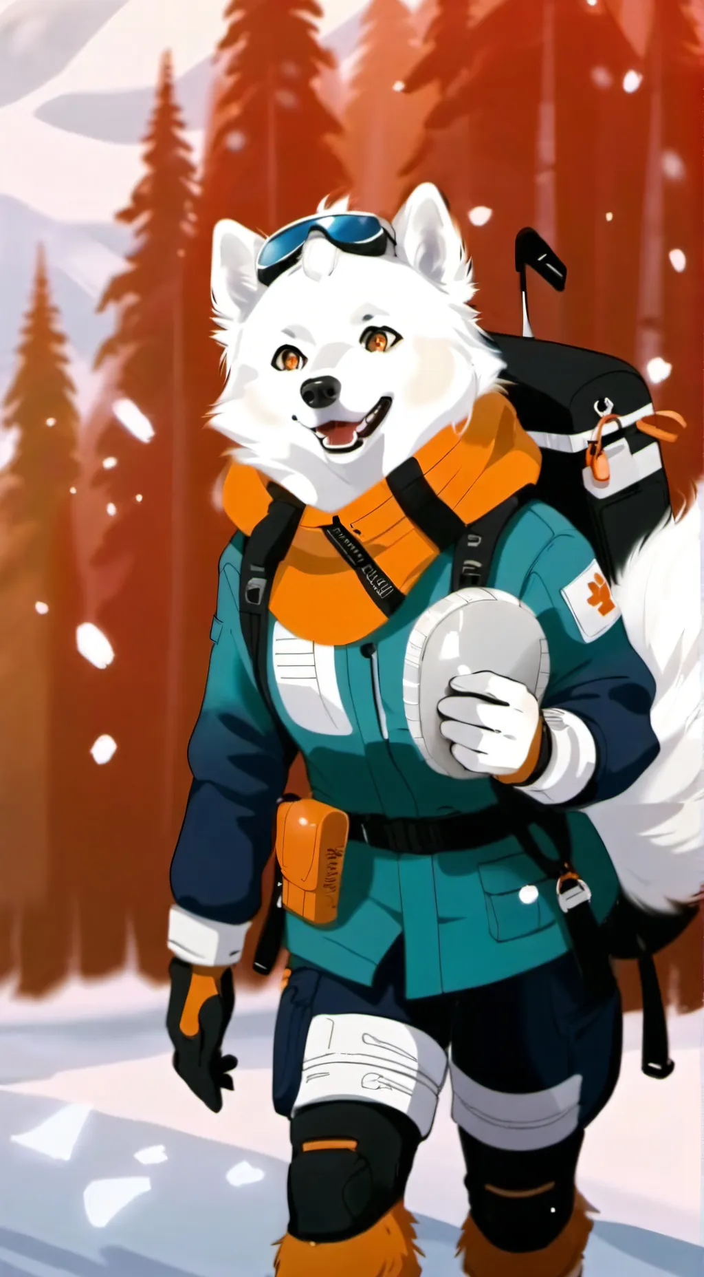 ai character: Luna Snowpaw background