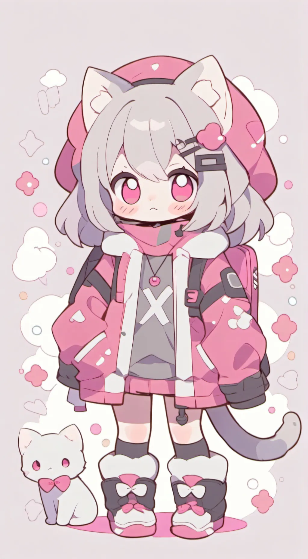 ai character: JJK KITTENS background