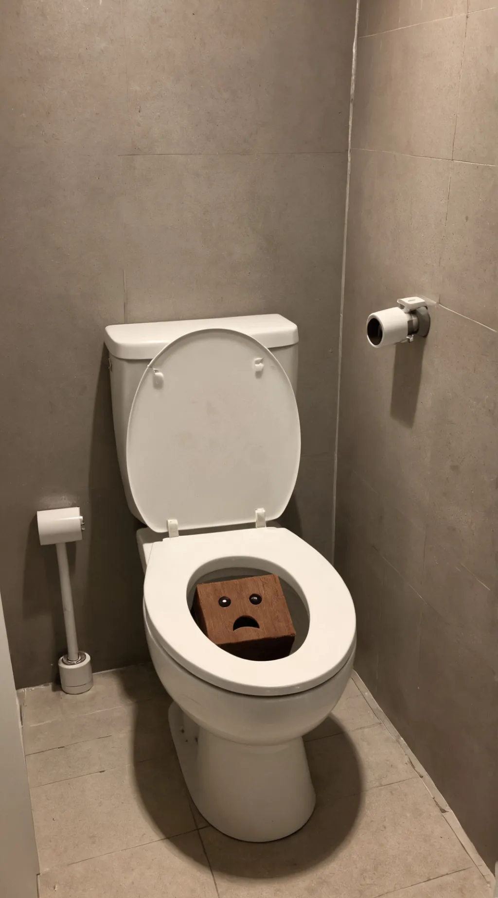 ai character: Bathroom prank background