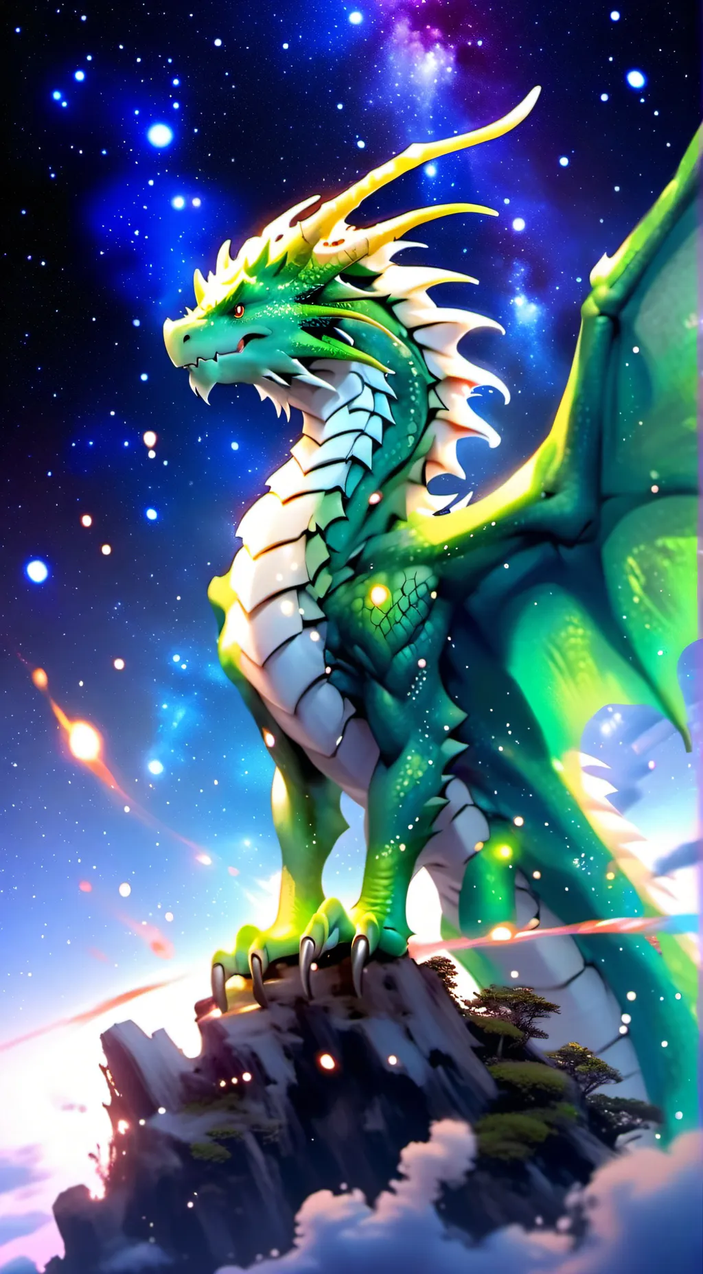ai character: Emrald background