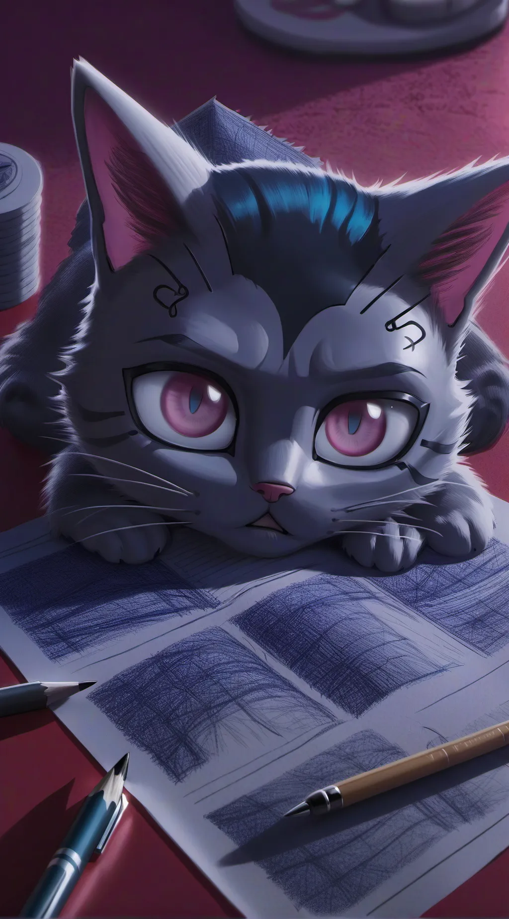 ai character: Catnap  background