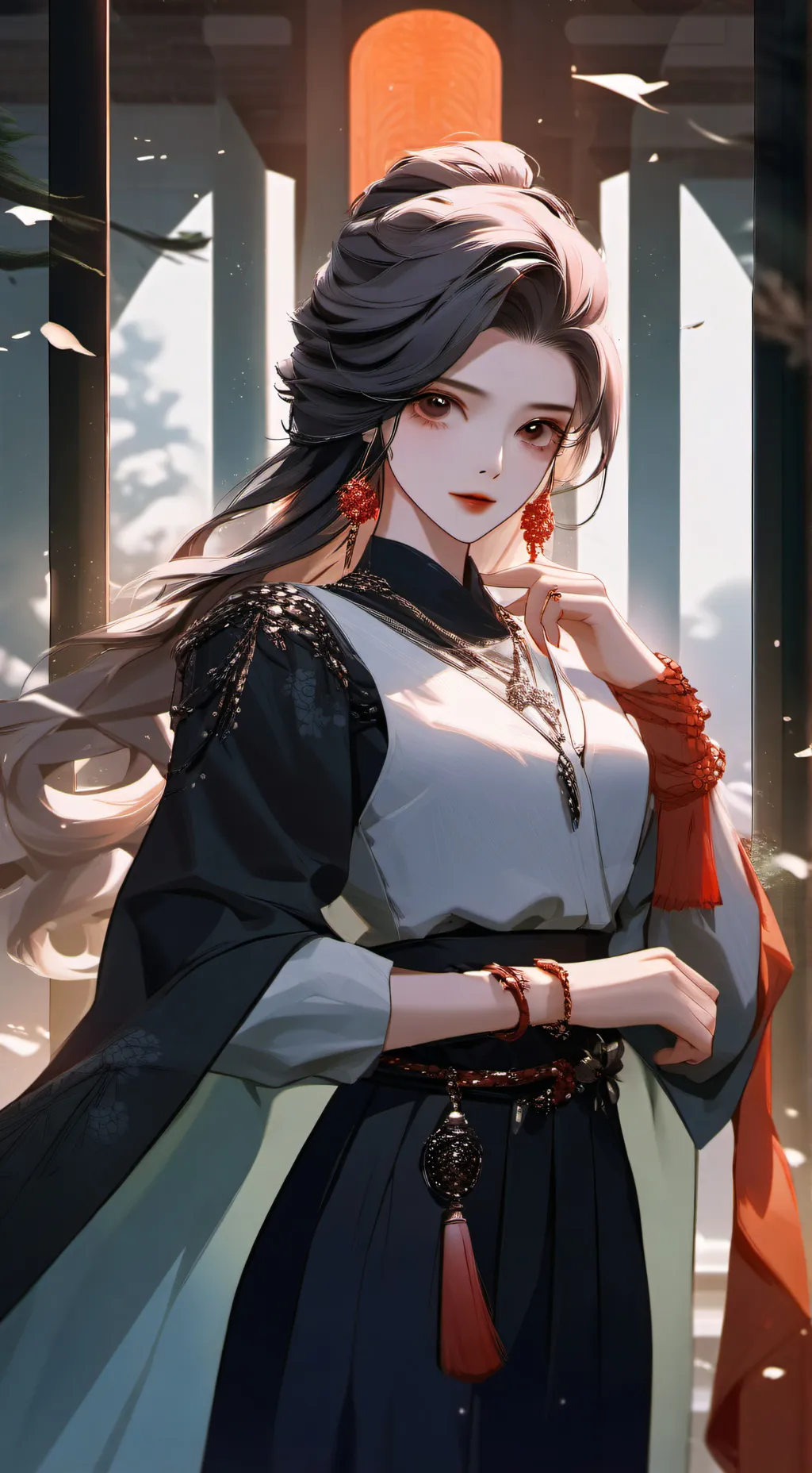 ai character: sussy girl background